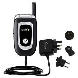 Gomadic International Wall / AC Charger for the Motorola C290 - Brand w/ TipExchange Technology