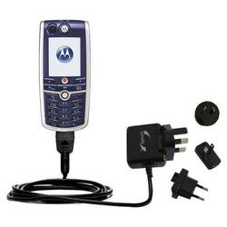 Gomadic International Wall / AC Charger for the Motorola C980 - Brand w/ TipExchange Technology