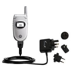 Gomadic International Wall / AC Charger for the Motorola E310 - Brand w/ TipExchange Technology