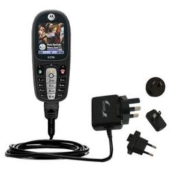 Gomadic International Wall / AC Charger for the Motorola E378i - Brand w/ TipExchange Technology