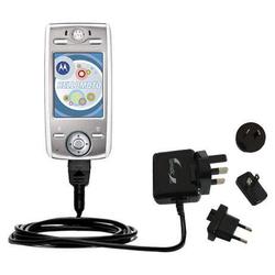 Gomadic International Wall / AC Charger for the Motorola E680i - Brand w/ TipExchange Technology