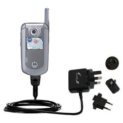 Gomadic International Wall / AC Charger for the Motorola E815 - Brand w/ TipExchange Technology