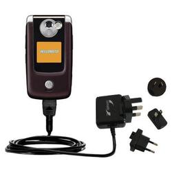 Gomadic International Wall / AC Charger for the Motorola E895 - Brand w/ TipExchange Technology