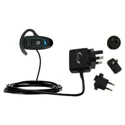 Gomadic International Wall / AC Charger for the Motorola Headset H350 - Brand w/ TipExchange Technol