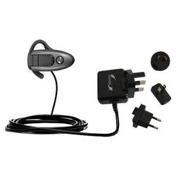 Gomadic International Wall / AC Charger for the Motorola Headset H500 - Brand w/ TipExchange Technol