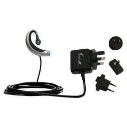 Gomadic International Wall / AC Charger for the Motorola Headset H605 - Brand w/ TipExchange Technol