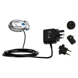 Gomadic International Wall / AC Charger for the Motorola Headset HF800 - Brand w/ TipExchange Techno