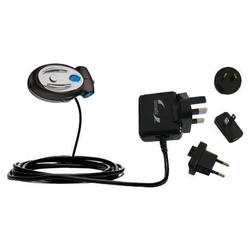 Gomadic International Wall / AC Charger for the Motorola Headset HF820 - Brand w/ TipExchange Techno