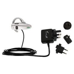 Gomadic International Wall / AC Charger for the Motorola Headset HS805 - Brand w/ TipExchange Techno
