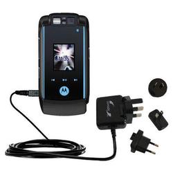 Gomadic International Wall / AC Charger for the Motorola MOTORAZR maxx Ve - Brand w/ TipExchange Tec