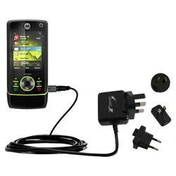 Gomadic International Wall / AC Charger for the Motorola MOTORIZR Z8 - Brand w/ TipExchange Technolo