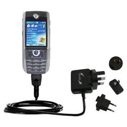 Gomadic International Wall / AC Charger for the Motorola MPx100 - Brand w/ TipExchange Technology