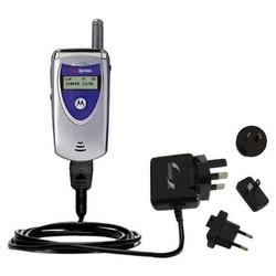 Gomadic International Wall / AC Charger for the Motorola V60v - Brand w/ TipExchange Technology