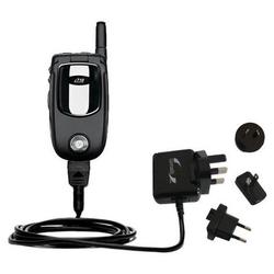 Gomadic International Wall / AC Charger for the Motorola i710 - Brand w/ TipExchange Technology