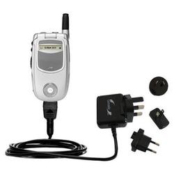 Gomadic International Wall / AC Charger for the Motorola i730 - Brand w/ TipExchange Technology