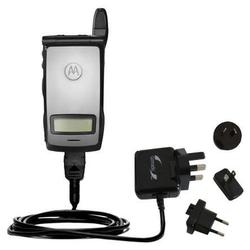 Gomadic International Wall / AC Charger for the Motorola i830 - Brand w/ TipExchange Technology