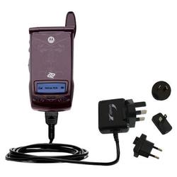 Gomadic International Wall / AC Charger for the Motorola i835w - Brand w/ TipExchange Technology