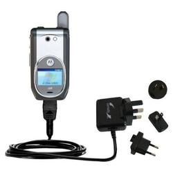 Gomadic International Wall / AC Charger for the Motorola i930 - Brand w/ TipExchange Technology