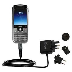 Gomadic International Wall / AC Charger for the O2 XPhone II - Brand w/ TipExchange Technology