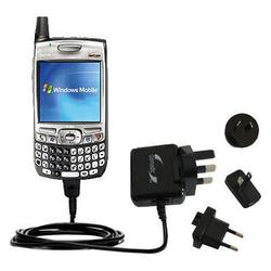 Gomadic International Wall / AC Charger for the PalmOne Treo 700w - Brand w/ TipExchange Technology
