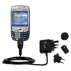 Gomadic International Wall / AC Charger for the PalmOne Treo 750 - Brand w/ TipExchange Technology