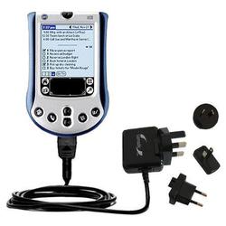 Gomadic International Wall / AC Charger for the PalmOne m130 - Brand w/ TipExchange Technology