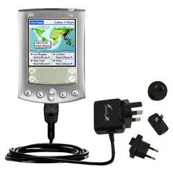 Gomadic International Wall / AC Charger for the PalmOne m500 - Brand w/ TipExchange Technology