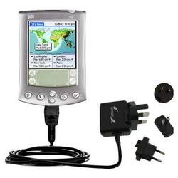 Gomadic International Wall / AC Charger for the PalmOne m515 - Brand w/ TipExchange Technology