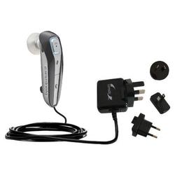 Gomadic International Wall / AC Charger for the Plantronics Discovery 665 - Brand w/ TipExchange Tec