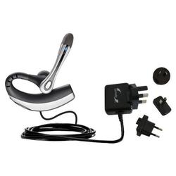 Gomadic International Wall / AC Charger for the Plantronics Voyager 510 - Brand w/ TipExchange Techn