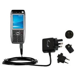 Gomadic International Wall / AC Charger for the Qtek 8600 - Brand w/ TipExchange Technology