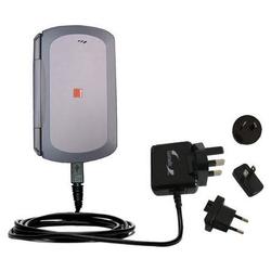 Gomadic International Wall / AC Charger for the Qtek 9000 - Brand w/ TipExchange Technology