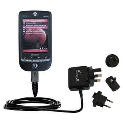 Gomadic International Wall / AC Charger for the Qtek G100 - Brand w/ TipExchange Technology