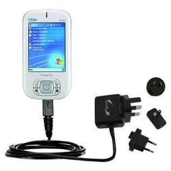 Gomadic International Wall / AC Charger for the Qtek S100 - Brand w/ TipExchange Technology