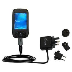 Gomadic International Wall / AC Charger for the Qtek S200 - Brand w/ TipExchange Technology