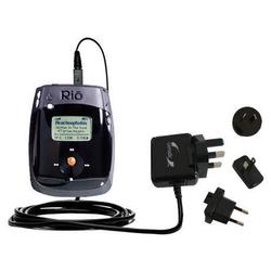 Gomadic International Wall / AC Charger for the Rio Nitrus - Brand w/ TipExchange Technology