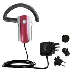 Gomadic International Wall / AC Charger for the Rockfish RF-SH430 Bluetooth Headset - Brand w/ TipEx