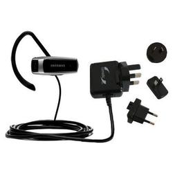 Gomadic International Wall / AC Charger for the Samsung Bluetooth Headset WEP 180 - Brand w/ TipExch
