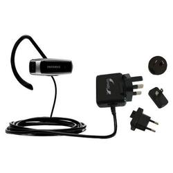 Gomadic International Wall / AC Charger for the Samsung Bluetooth Headset WEP180 - Brand w/ TipExcha