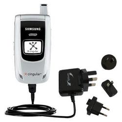 Gomadic International Wall / AC Charger for the Samsung D357 - Brand w/ TipExchange Technology
