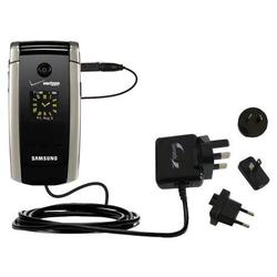 Gomadic International Wall / AC Charger for the Samsung Gleam - Brand w/ TipExchange Technology