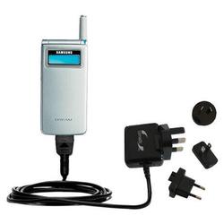 Gomadic International Wall / AC Charger for the Samsung SCH-A595 - Brand w/ TipExchange Technology