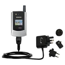 Gomadic International Wall / AC Charger for the Samsung SCH-A795 - Brand w/ TipExchange Technology