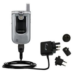 Gomadic International Wall / AC Charger for the Samsung SCH-A890 - Brand w/ TipExchange Technology