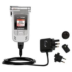 Gomadic International Wall / AC Charger for the Samsung SCH-A970 - Brand w/ TipExchange Technology