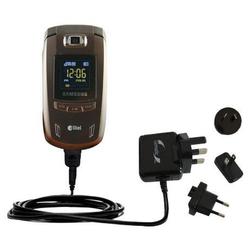 Gomadic International Wall / AC Charger for the Samsung SCH-U520 - Brand w/ TipExchange Technology