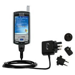 Gomadic International Wall / AC Charger for the Samsung SCH-i730 - Brand w/ TipExchange Technology
