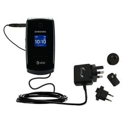 Gomadic International Wall / AC Charger for the Samsung SGH-A517 - Brand w/ TipExchange Technology