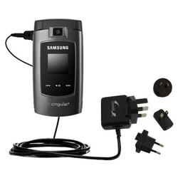 Gomadic International Wall / AC Charger for the Samsung SGH-A707 - Brand w/ TipExchange Technology
