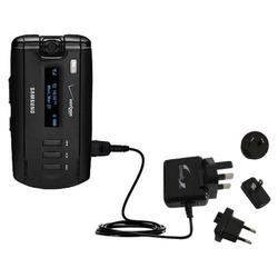 Gomadic International Wall / AC Charger for the Samsung SGH-A930 - Brand w/ TipExchange Technology